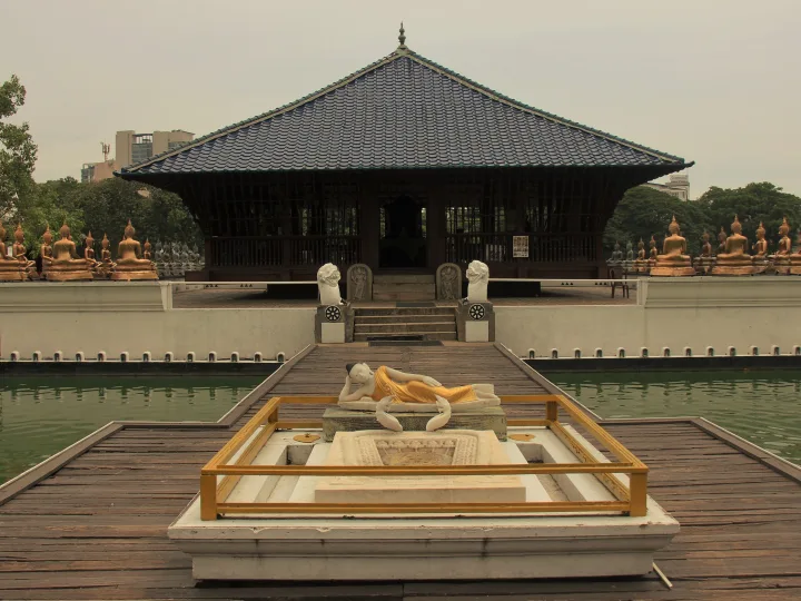 The Seema Malaka temple on Beira Lake, Colombo