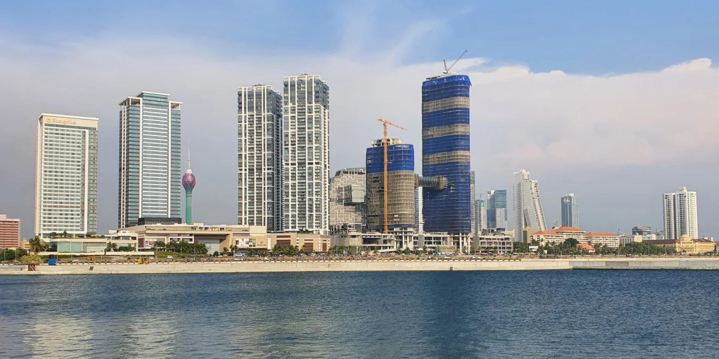 The Colombo skyline seen across the water