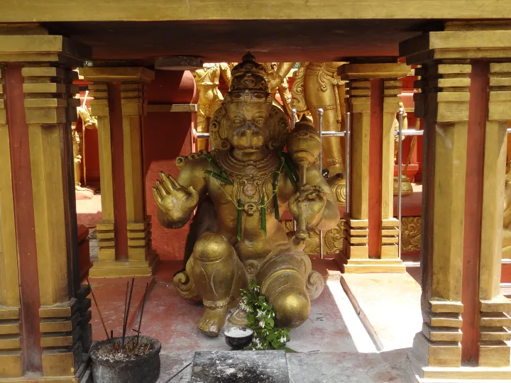 A shrine inside the Seetha Amman Temple near Nuwara Eliya